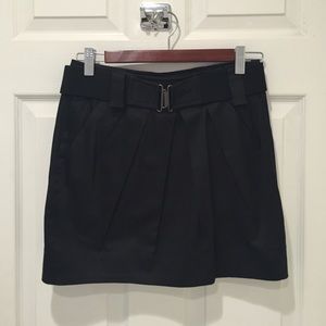 BCBG generation black mini skirt with belt
