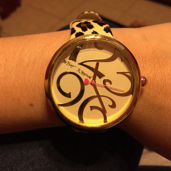 Betsy Johnson genuine leather watch