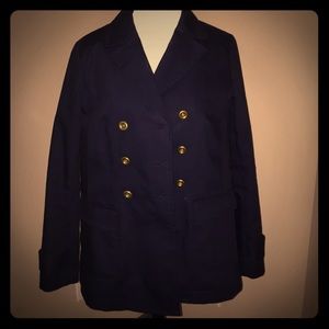 Classic navy peacoat!