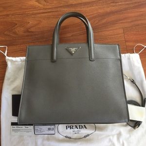 **SOLD** Prada Saffiano Soft in Marmo