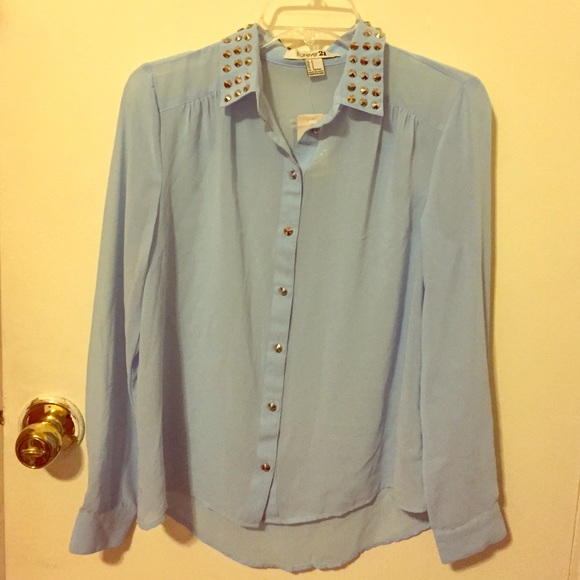 Baby Blue Woven Shirt