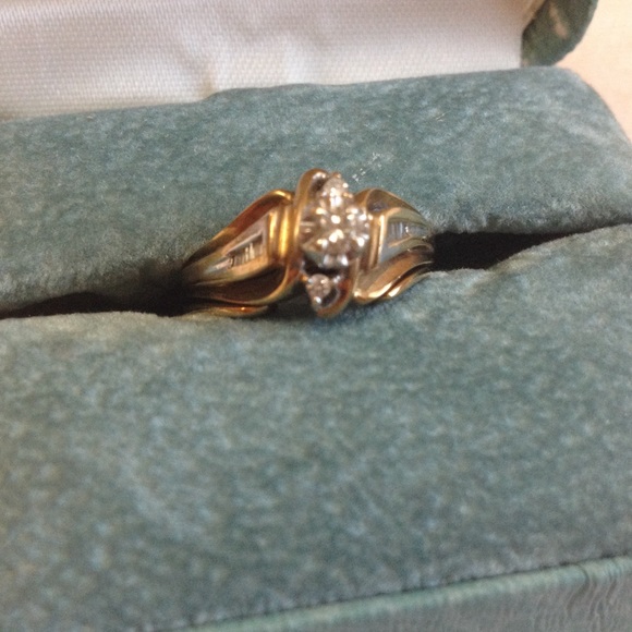 Beautiful vintage Schubach wedding ring set 💍💎