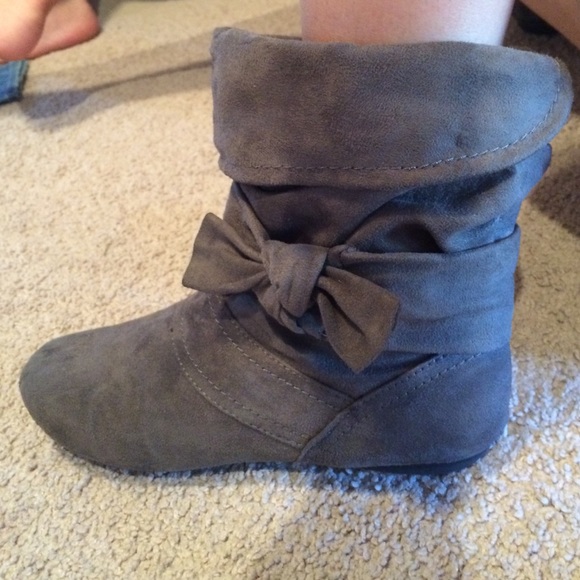 Gray boots