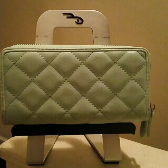 BABY BLUE quilted wallet