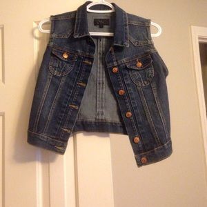 Blue jean vest