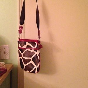 giraffe print cross body