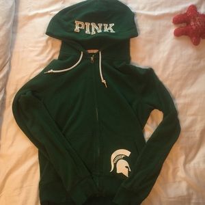 Michigan State University zip up