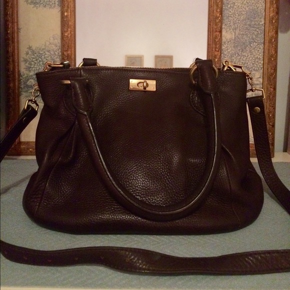 J. Crew Handbags - Jcrew chocolate brown leather bag