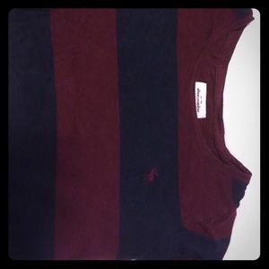 Abercrombie kids XL burgundy/black shirt