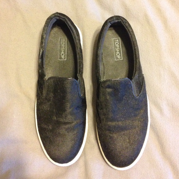 Topshop Shoes - Topshop Calf Hair Slip Ons
