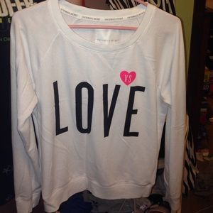 White Victoria Secret sweater