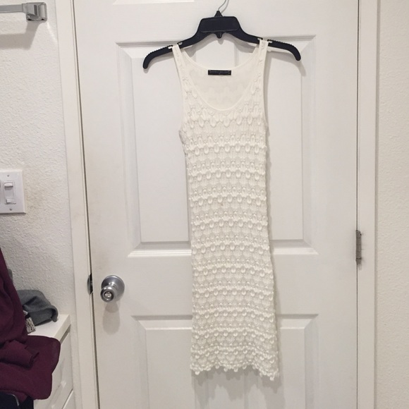 Generation love off white fitted knit dress