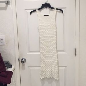 Generation love off white fitted knit dress