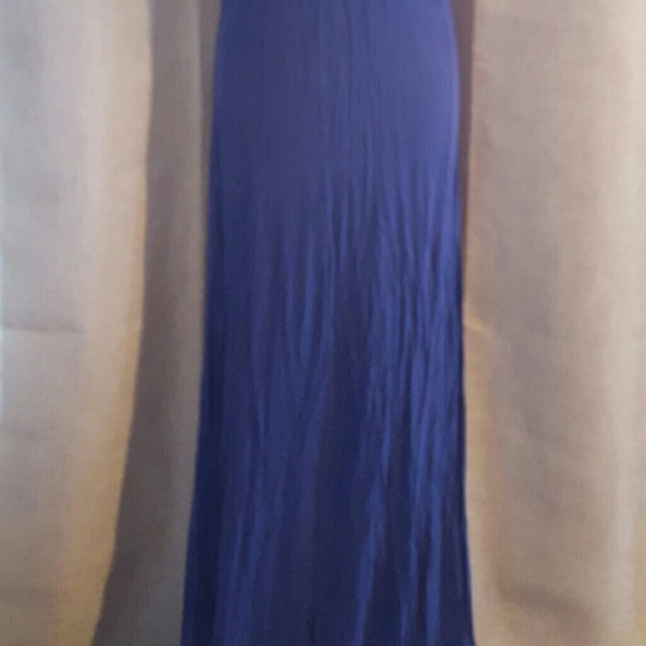 Royal Blue halter maxi dress - Picture 2 of 4