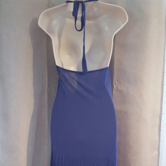 Royal Blue halter maxi dress - Picture 4 of 4