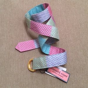 NWT Vineyard Vines Silk Tie Belt