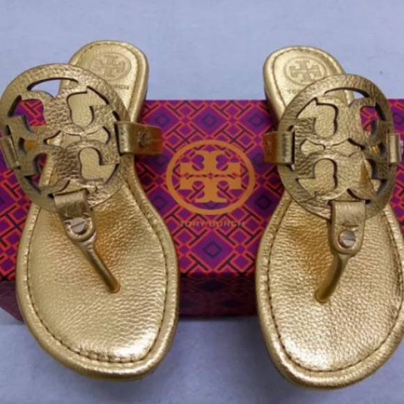 tory burch gold sandals
