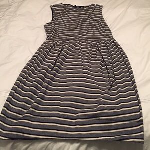 Anthropologie cotton sleeveless striped dress.