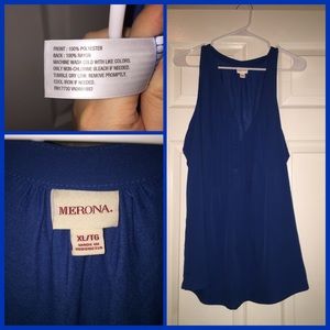♥️SOLD ON VINTED♥️🌠Merona Blue Loose Tank🌠