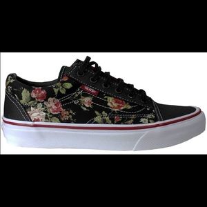 vans floral shoes