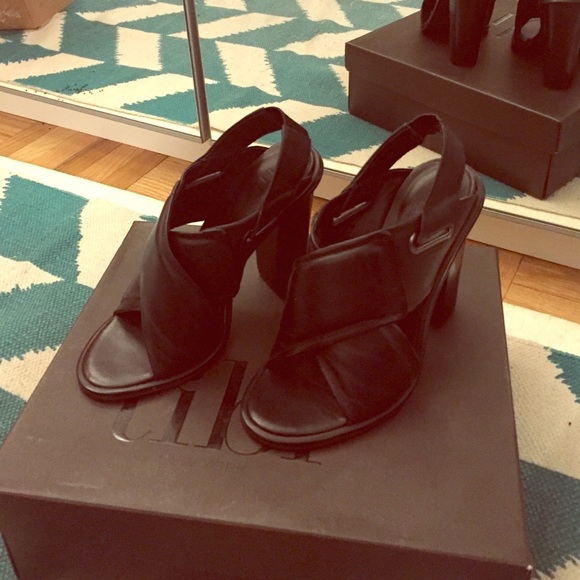 Black Cleo Tibi Chunky Sandals