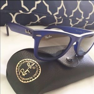 ray ban matte blue