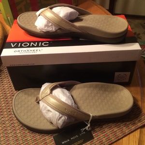 Vionic Gold Thong Sandal