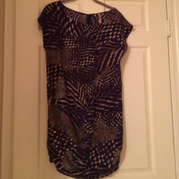 Tiger stripe dress with front zipper