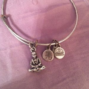 Silver Buddha Alex and Ani bracelet