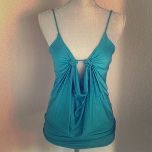 Black Halo cami tank. Poly silk blend. Very sexy.
