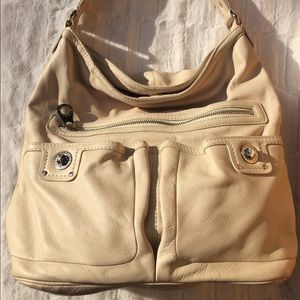 MBMJ Faridah Totally Turnlock cream leather hobo