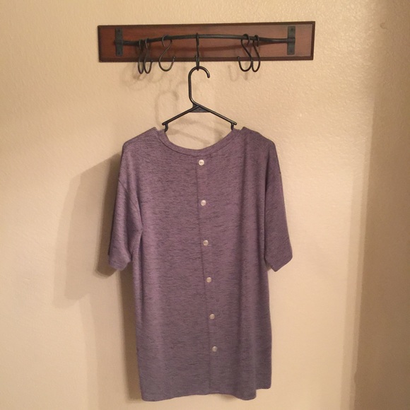Grey Button Tunic - Picture 2 of 3