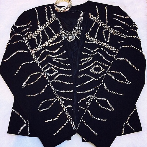 Endless Rose Jackets & Blazers - 💋Stunning Studded Black Bolero Blazer