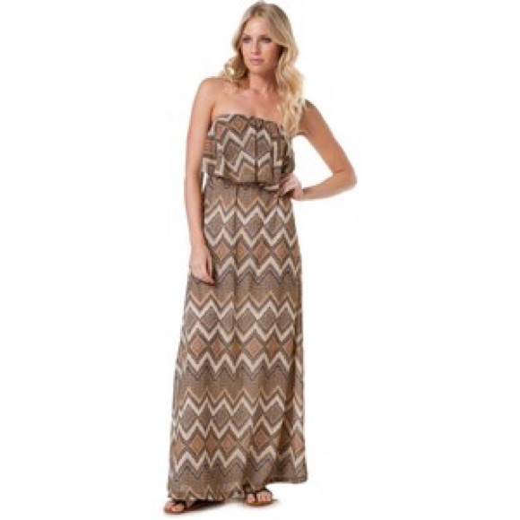 Veronica M strapless maxi dress