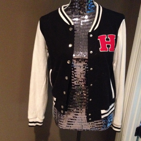 Black and White Varsity Jacket