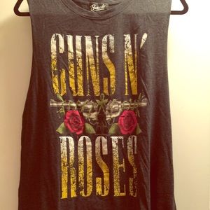 NWT Guns N Roses grey muscle tank