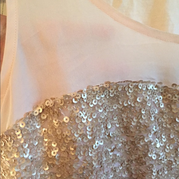 SOLD✨Blush Pink Sequin Top - Picture 2 of 4