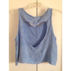 ANGL top with back heart cut out