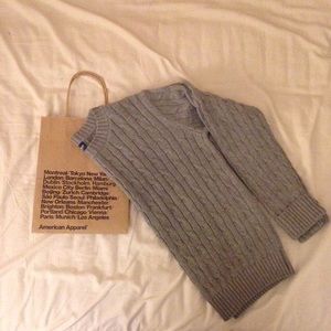 American Apparel Women's Cable Knit Sweater