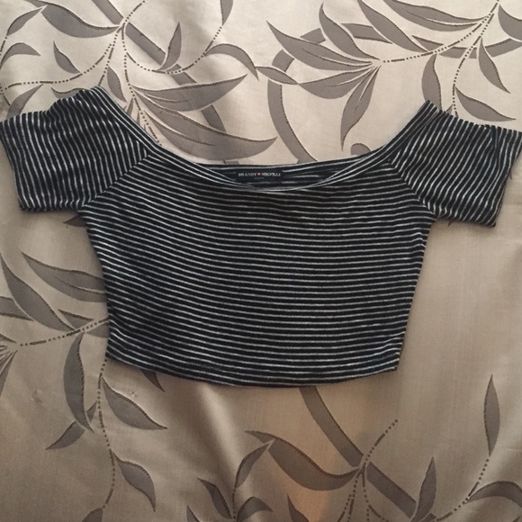 Brandy Melville striped crop-top