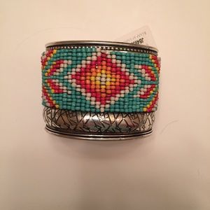 NWT Aztec and silver cuff