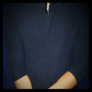 Men's black long sleeved shirt