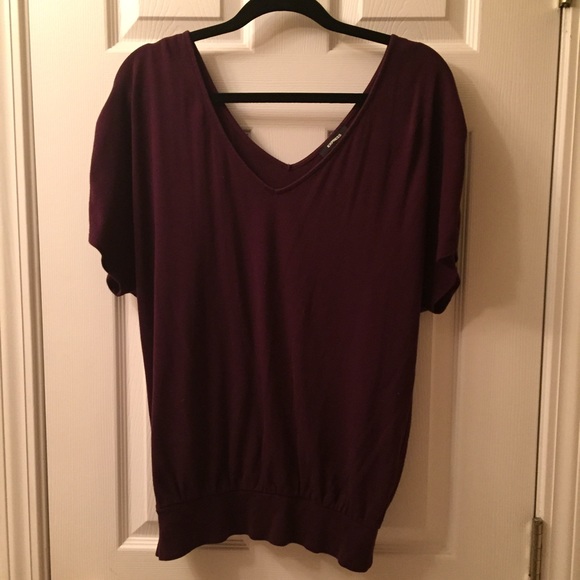 Express plum sweater
