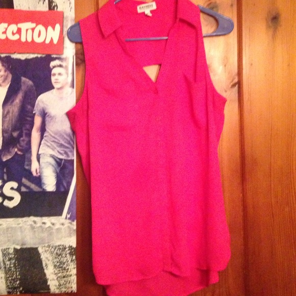 Hot pink sleeveless portofino.