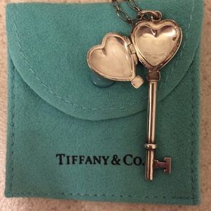 Authentic Tiffany & Co key locket necklace