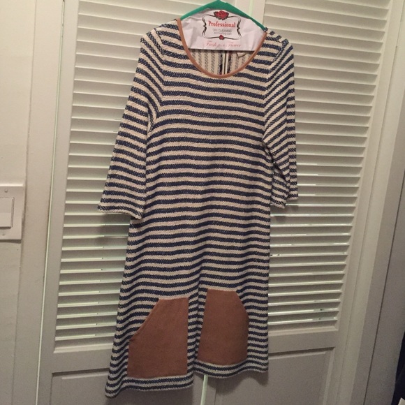Anthropologie knit striped dress
