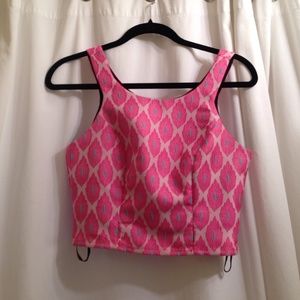 Pink crop top