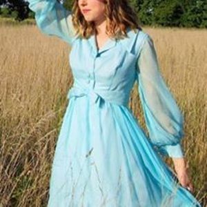 Emma Domb Vintage Blue Dress