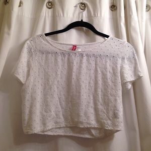 White crop top