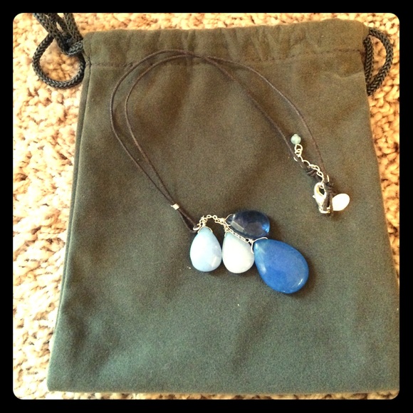 Blue stone necklace